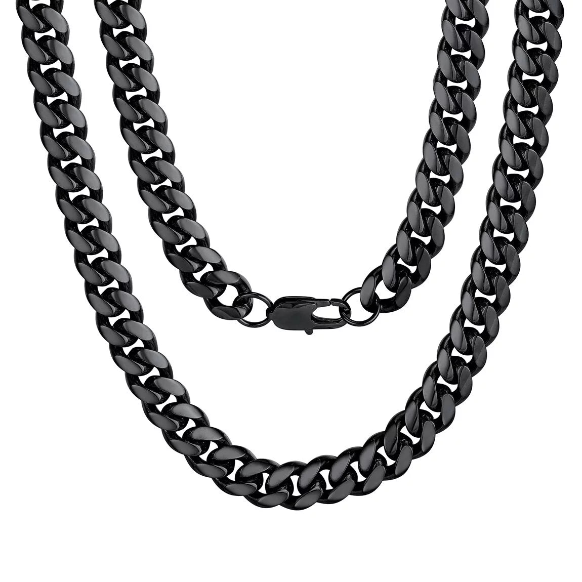 Mens Necklace Cuban Chains Stainless Steel 