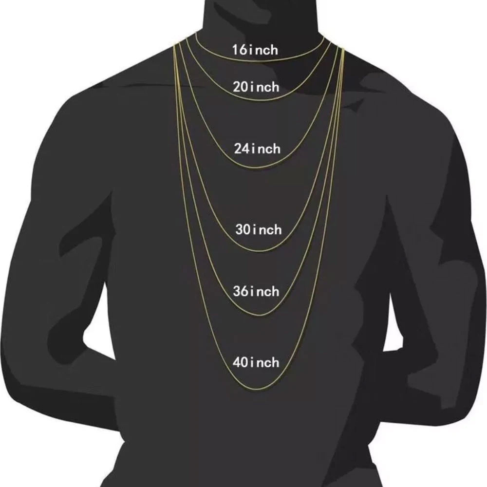 Men Women Hip Hop Cross Pendant Necklace 